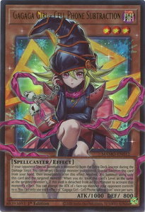 Gagaga Girl - Cell Phone Subtraction (Extended Art) - Magnificent Monsters (MAMO) #MAMO-EN012 - Ultra Rare YuGiOh Trading Card