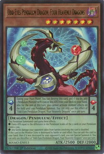 Odd-Eyes Pendulum Dragon, Four Heavenly Dragons - Magnificent Monsters (MAMO) #MAMO-EN013 - Ultra Rare YuGiOh Trading Card