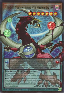 Odd-Eyes Pendulum Dragon, Four Heavenly Dragons (Extended Art) - Magnificent Monsters (MAMO) #MAMO-EN013 - Ultra Rare YuGiOh Trading Card