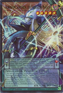 Horoscope Sorcerer, the Stargazer Magician (Extended Art) - Magnificent Monsters (MAMO) #MAMO-EN014 - Ultra Rare YuGiOh Trading Card