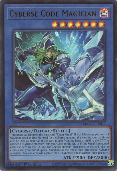 Cyberse Code Magician - Magnificent Monsters YuGiOh trading card