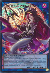 Cyberse Contract Witch (Extended Art) - Magnificent Monsters (MAMO) #MAMO-EN018 - Ultra Rare YuGiOh Trading Card