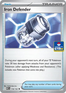 Iron Defender - 118/132 (GYM) - Southeast Asia Exclusives (SEA) #118/132 - Promo Pokémon Trading Card