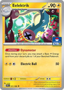 Eelektrik - 031/086 (GYM) - Southeast Asia Exclusives (SEA) #031/086 - Promo Pokémon Trading Card
