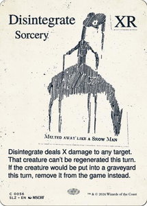 Disintegrate (0056) - Secret Lair x MSCHF: The Zeta Set (SLZ) #56 - Common Magic: The Gathering Trading Card