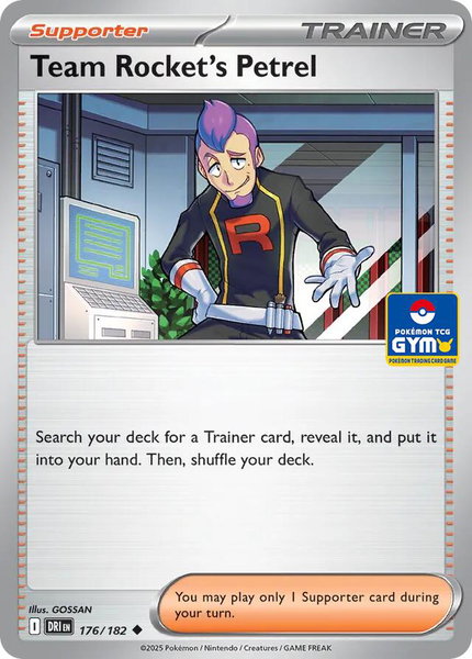Team Rocket's Petrel - 176/182 (GYM) trading card from Southeast Asia Exclusives Team Rocket's Petrel - 176/182 (GYM) - Southeast Asia Exclusives Pokémon trading card