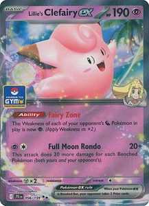 Lillie's Clefairy ex - 056/159 (GYM) - Southeast Asia Exclusives (SEA) #056/159 - Promo Pokémon Trading Card