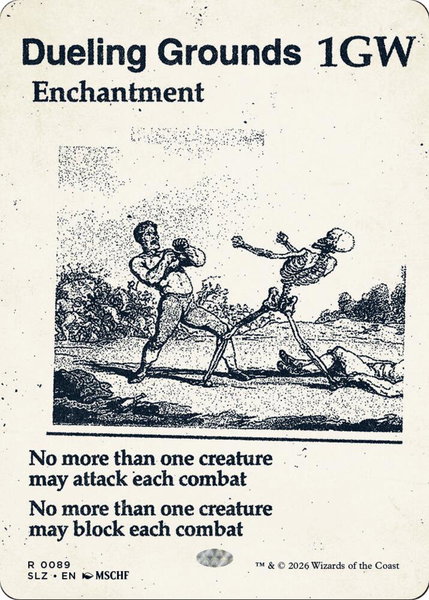 Dueling Grounds (0089) trading card from Secret Lair x MSCHF: The Zeta Set Dueling Grounds (0089) - Secret Lair x MSCHF: The Zeta Set Magic: The Gathering trading card