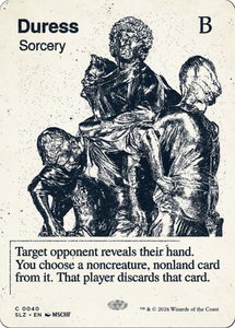 Duress (0040) - Secret Lair x MSCHF: The Zeta Set (SLZ) #40 - Common Magic: The Gathering Trading Card