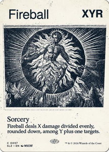 Fireball (0057) - Secret Lair x MSCHF: The Zeta Set (SLZ) #57 - Common Magic: The Gathering Trading Card