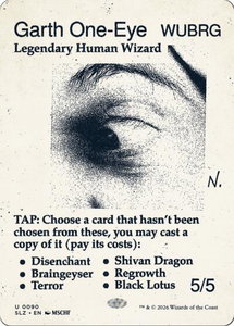 Garth One-Eye (0090) - Secret Lair x MSCHF: The Zeta Set (SLZ) #90 - Uncommon Magic: The Gathering Trading Card