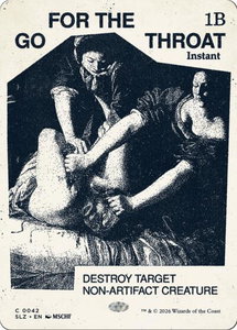 Go for the Throat (0042) - Secret Lair x MSCHF: The Zeta Set (SLZ) #42 - Common Magic: The Gathering Trading Card