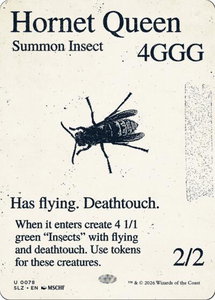 Hornet Queen (0078) - Secret Lair x MSCHF: The Zeta Set (SLZ) #78 - Uncommon Magic: The Gathering Trading Card