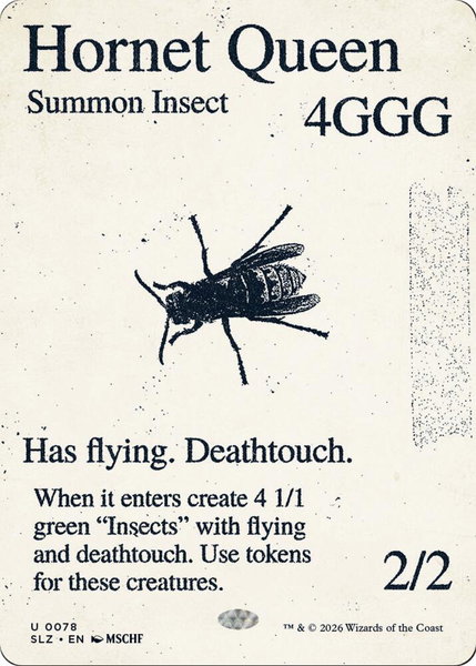 Hornet Queen (0078) - Secret Lair x MSCHF: The Zeta Set Magic: The Gathering trading card