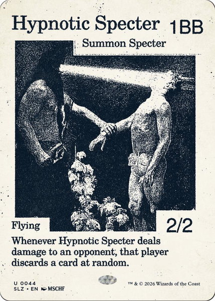 Hypnotic Specter (0044) - Secret Lair x MSCHF: The Zeta Set Magic: The Gathering trading card