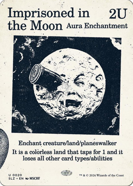 Imprisoned in the Moon (0020) - Secret Lair x MSCHF: The Zeta Set Magic: The Gathering trading card
