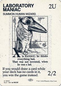 Laboratory Maniac (0021) - Secret Lair x MSCHF: The Zeta Set (SLZ) #21 - Uncommon Magic: The Gathering Trading Card