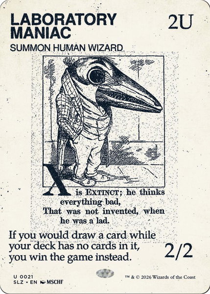 Laboratory Maniac (0021) - Secret Lair x MSCHF: The Zeta Set Magic: The Gathering trading card