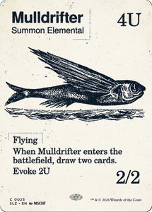 Mulldrifter (0025) - Secret Lair x MSCHF: The Zeta Set (SLZ) #25 - Common Magic: The Gathering Trading Card