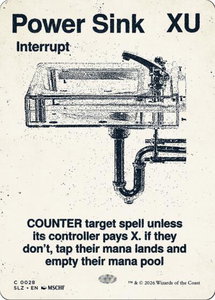 Power Sink (0028) - Secret Lair x MSCHF: The Zeta Set (SLZ) #28 - Common Magic: The Gathering Trading Card