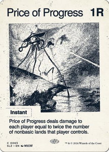 Price of Progress (0065) - Secret Lair x MSCHF: The Zeta Set (SLZ) #65 - Common Magic: The Gathering Trading Card