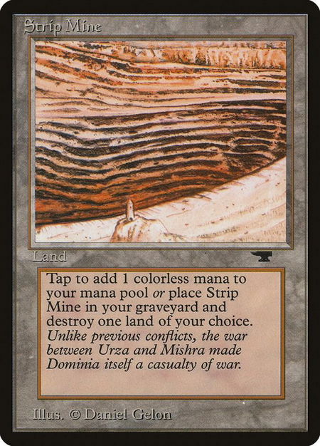 Strip Mine (Tower) - Antiquities Magic: The Gathering trading card