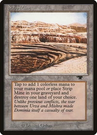 Strip Mine (Uneven Horizon) - Antiquities (ATQ) #82b - Rare Magic: The Gathering Trading Card