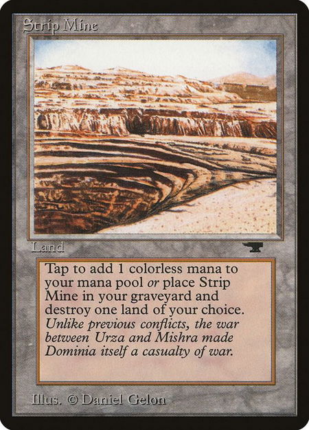 Strip Mine (Uneven Horizon) - Antiquities Magic: The Gathering trading card
