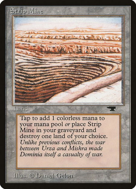 Strip Mine (Even Horizon) - Antiquities Magic: The Gathering trading card