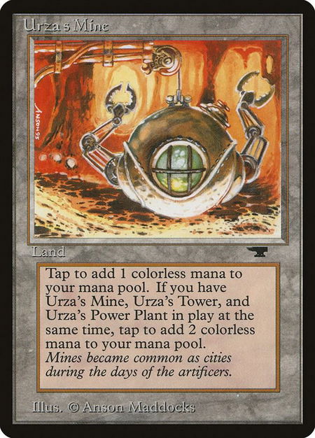 Urza's Mine (Clawed Sphere) - Antiquities Magic: The Gathering trading card