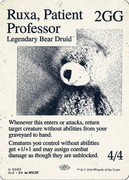 Ruxa, Patient Professor (0083) - Secret Lair x MSCHF: The Zeta Set Magic: The Gathering trading card
