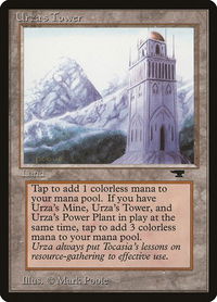 Urza's Tower (Mountains) - Antiquities (ATQ) #85d - Uncommon Magic: The Gathering Trading Card