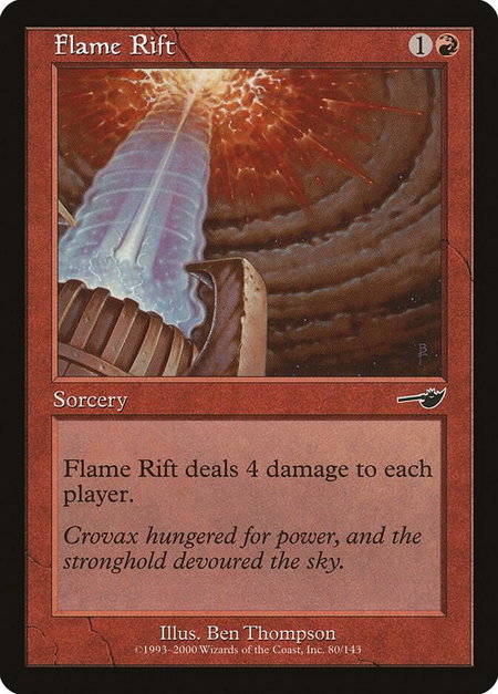 Flame Rift - Nemesis Magic: The Gathering trading card