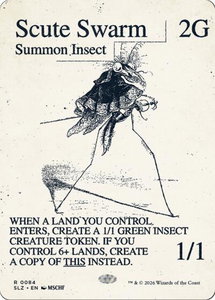 Scute Swarm (0084) - Secret Lair x MSCHF: The Zeta Set (SLZ) #84 - Rare Magic: The Gathering Trading Card