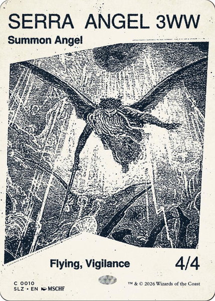 Serra Angel (0010) - Secret Lair x MSCHF: The Zeta Set Magic: The Gathering trading card