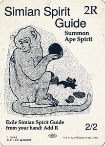 Simian Spirit Guide (0068) - Secret Lair x MSCHF: The Zeta Set (SLZ) #68 - Common Magic: The Gathering Trading Card
