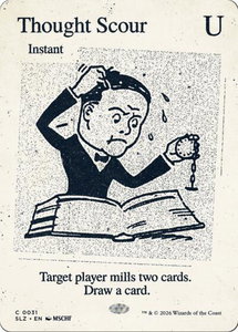Thought Scour (0031) - Secret Lair x MSCHF: The Zeta Set (SLZ) #31 - Common Magic: The Gathering Trading Card