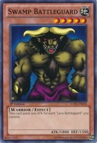 Swamp Battleguard trading card from Legendary Collection 4: Joey's World Swamp Battleguard - Legendary Collection 4: Joey's World YuGiOh trading card