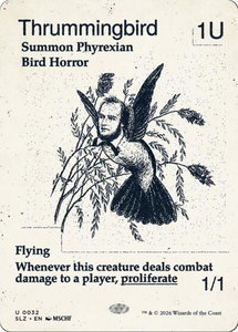 Thrummingbird (0032) - Secret Lair x MSCHF: The Zeta Set (SLZ) #32 - Uncommon Magic: The Gathering Trading Card