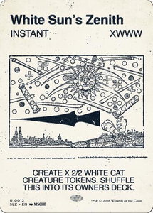 White Sun's Zenith (0012) - Secret Lair x MSCHF: The Zeta Set (SLZ) #12 - Uncommon Magic: The Gathering Trading Card