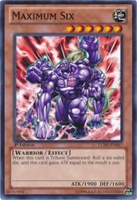 Maximum Six trading card from Legendary Collection 4: Joey's World Maximum Six - Legendary Collection 4: Joey's World YuGiOh trading card