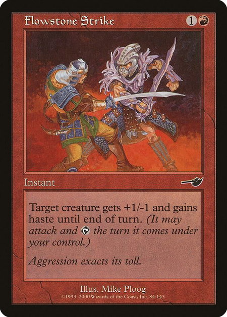 Flowstone Strike - Nemesis Magic: The Gathering trading card