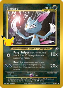 Sneasel - ME: 30th Celebration Classic Collection (30C) #25/111 - Classic Collection Pokémon Trading Card
