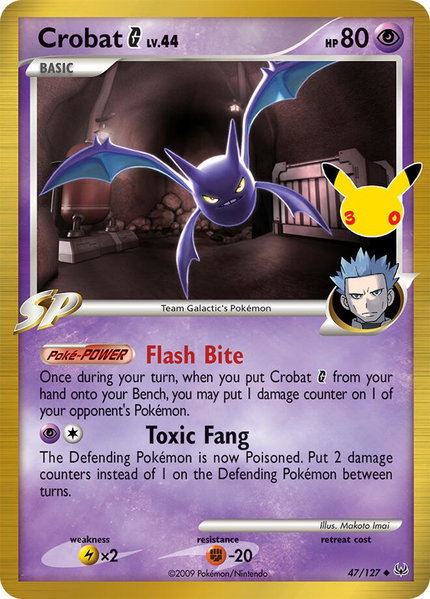 Crobat G trading card from ME: 30th Celebration Classic Collection Crobat G - ME: 30th Celebration Classic Collection Pokémon trading card