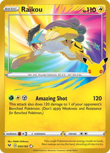 Raikou - ME: 30th Celebration Classic Collection (30C) #050/185 - Classic Collection Pokémon Trading Card