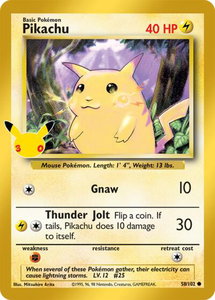 Pikachu - ME: 30th Celebration Classic Collection (30C) #58/102 - Classic Collection Pokémon Trading Card