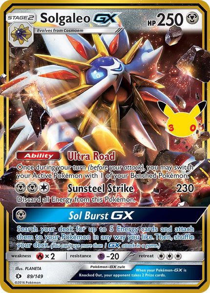 Solgaleo GX - ME: 30th Celebration Classic Collection Pokémon trading card