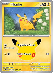 Pikachu - 045/128 - ME: 30th Celebration (30C) #045/128 - Pikachu Rare Pokémon Trading Card