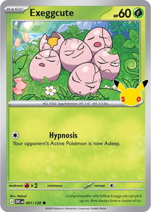 Exeggcute - ME: 30th Celebration (30C) #001/128 - Common Pokémon Trading Card
