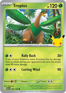 Tropius - ME: 30th Celebration (30C) #005/128 - Common Pokémon Trading Card